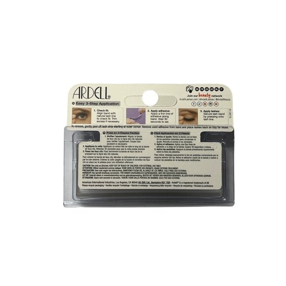 Ardell Glamour 139 Black – Long Wispy Dramatic False Eyelashes - Picture 2 of 5